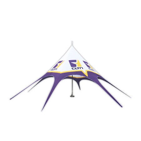 Tente Étoile 10m avec Mât Central - Événements Réussis